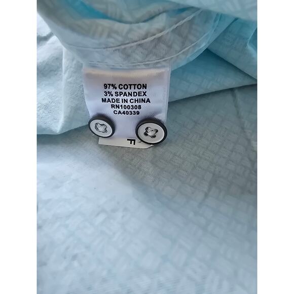 Mens Peter Millar Crown Champlain Linen Blend Short-Sleeve Shirt Green Large - Picture 4 of 5